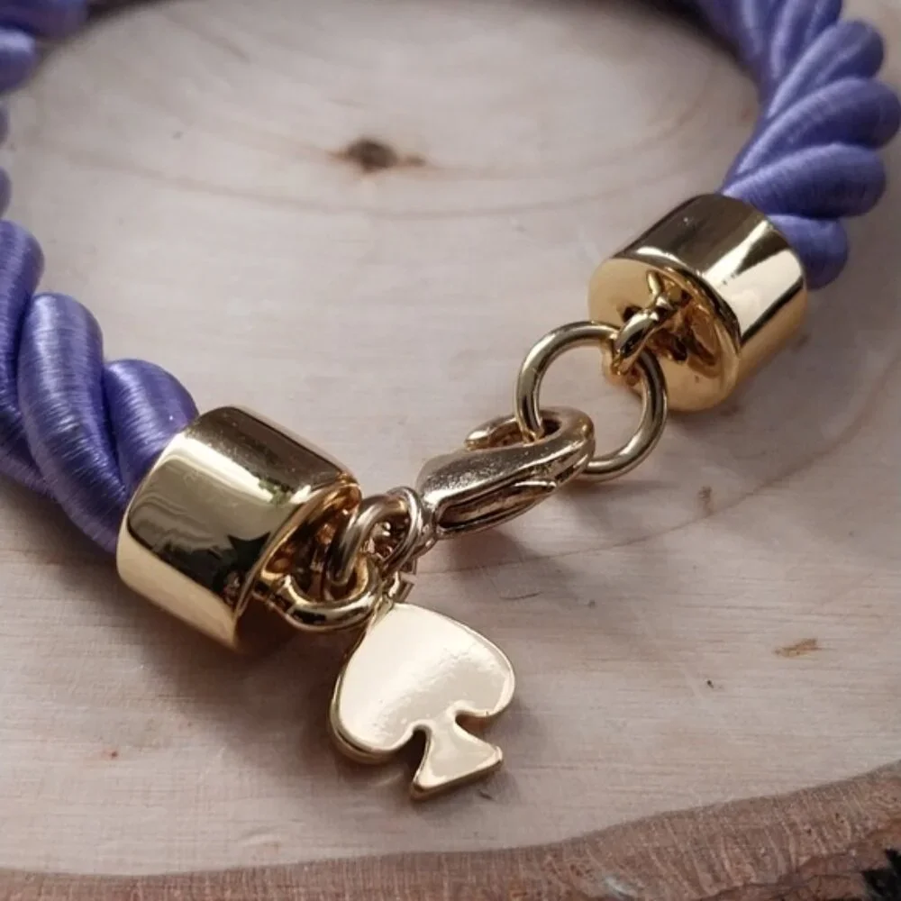 kate spade Lavender Twist Rope Bracelet with Gold Hardware - Picture 3 of 3